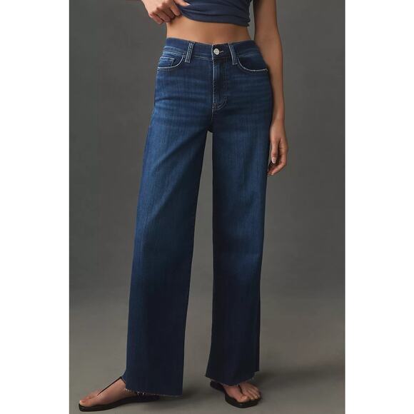 FRAME Le Slim Palazzo High Waist Wide Leg Jeans - 26 - Picture 3 of 5